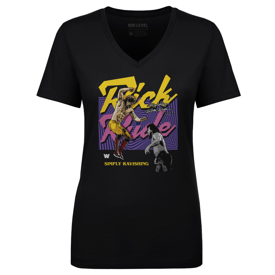 Rick Rude Women's V-Neck T-Shirt | 500 LEVEL