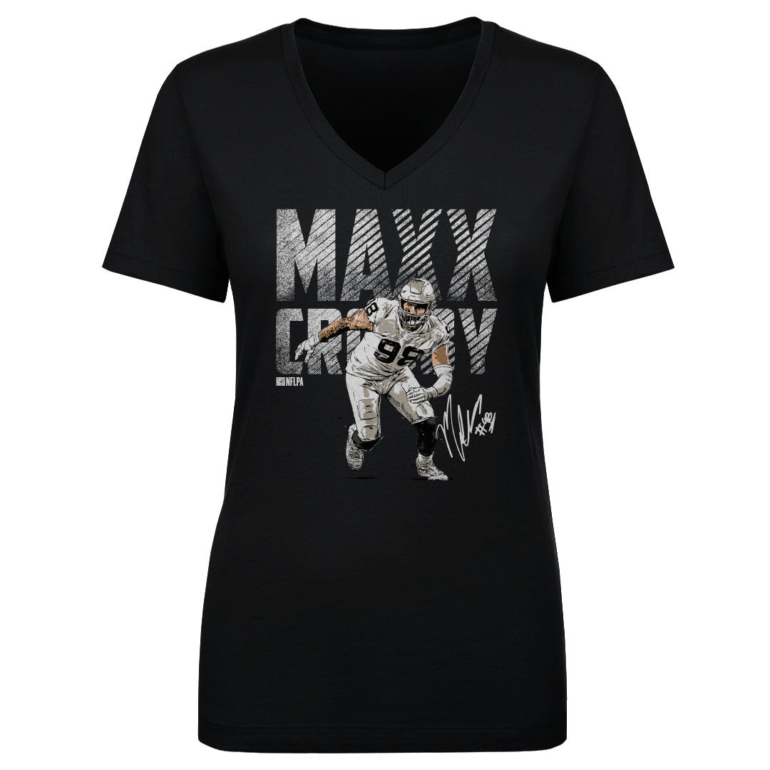 Maxx Crosby Women's V-Neck T-Shirt | 500 LEVEL