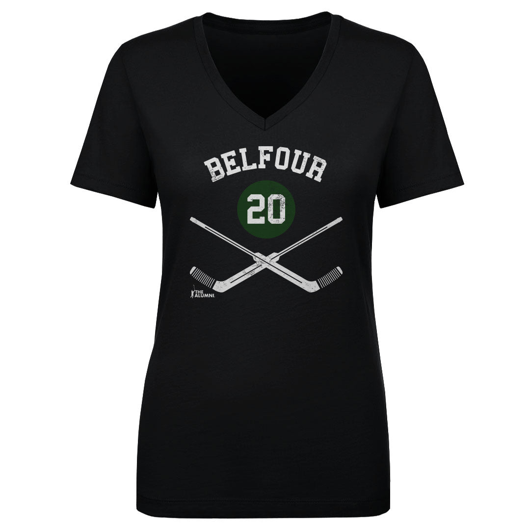 Ed Belfour Women's V-Neck T-Shirt | 500 LEVEL