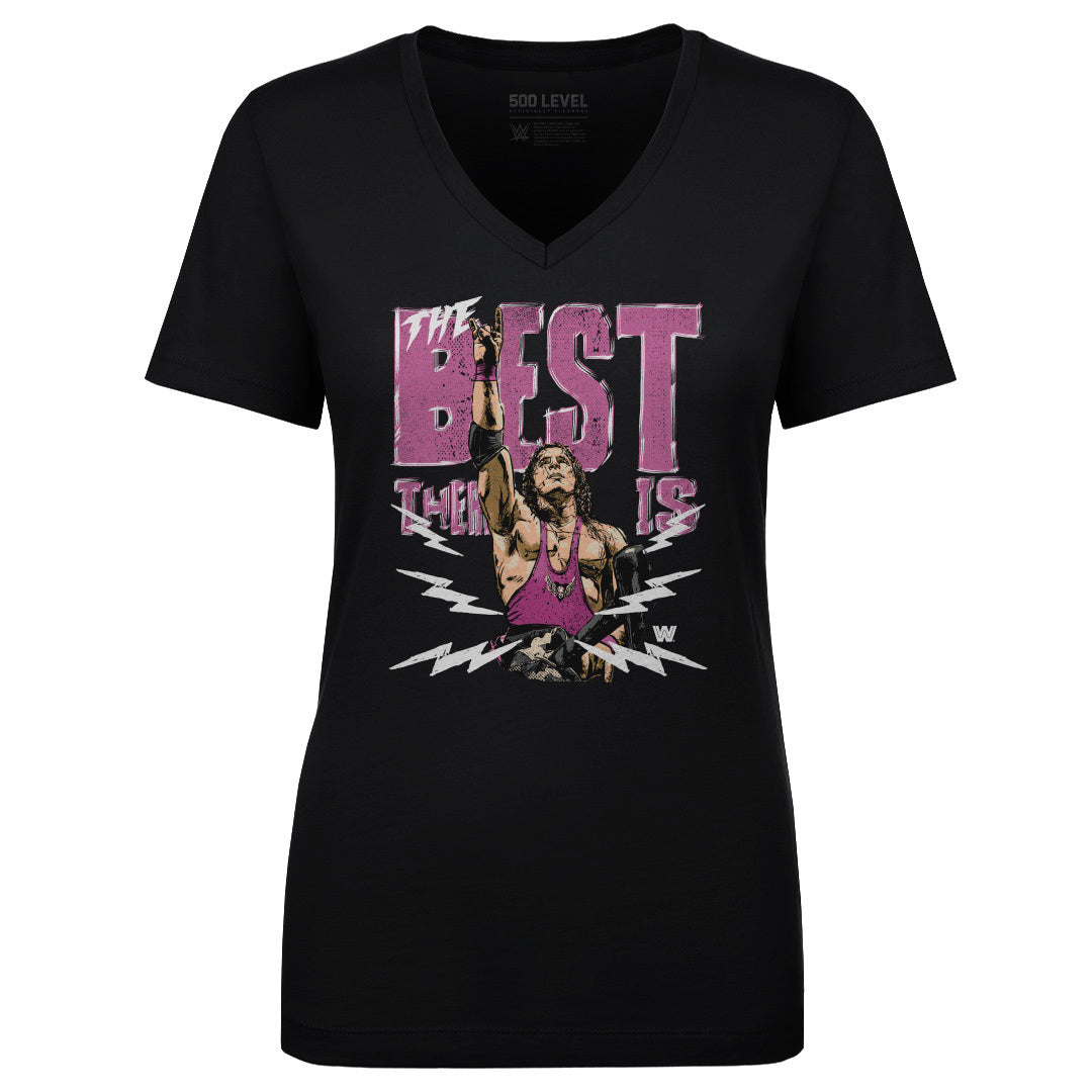 Bret Hart Women's V-Neck T-Shirt | 500 LEVEL
