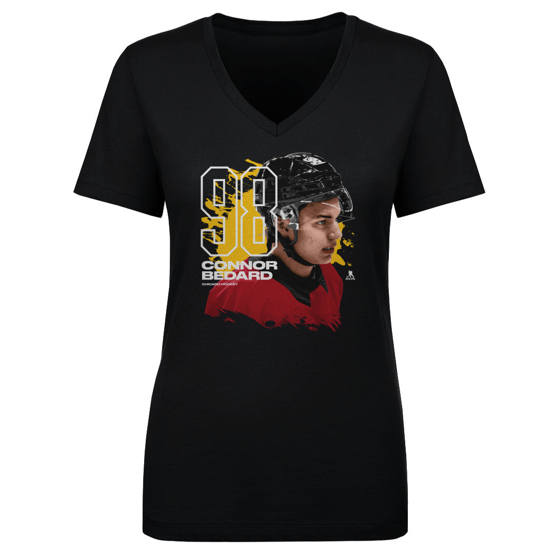 Connor Bedard Women's V-Neck T-Shirt | 500 LEVEL