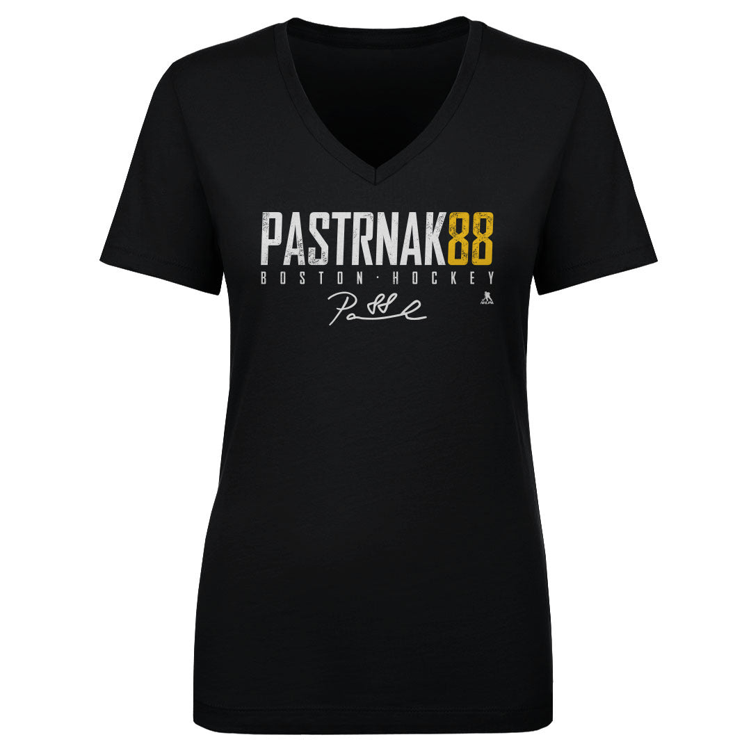 David Pastrnak Women's V-Neck T-Shirt | 500 LEVEL