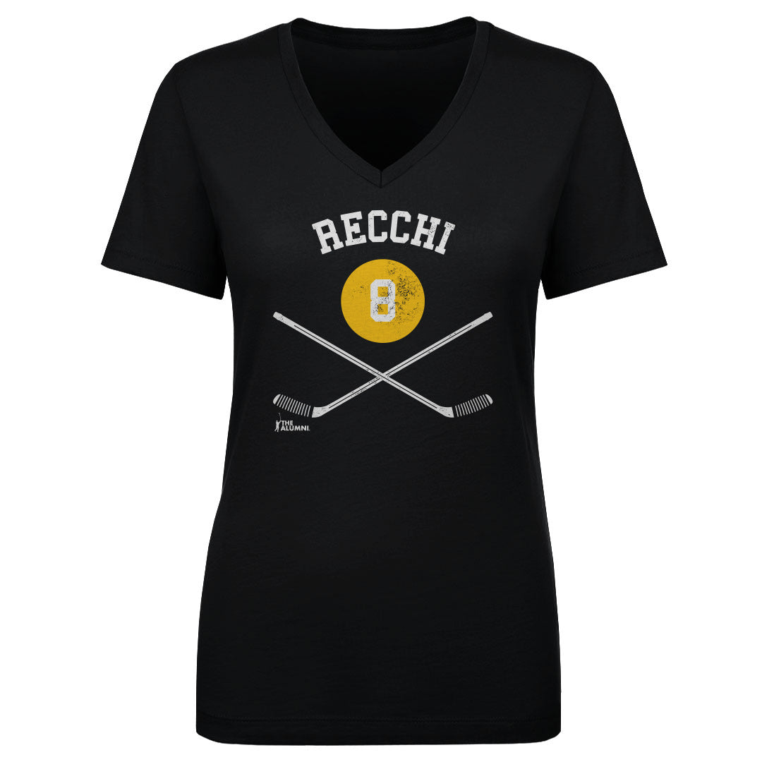Mark Recchi Women's V-Neck T-Shirt | 500 LEVEL
