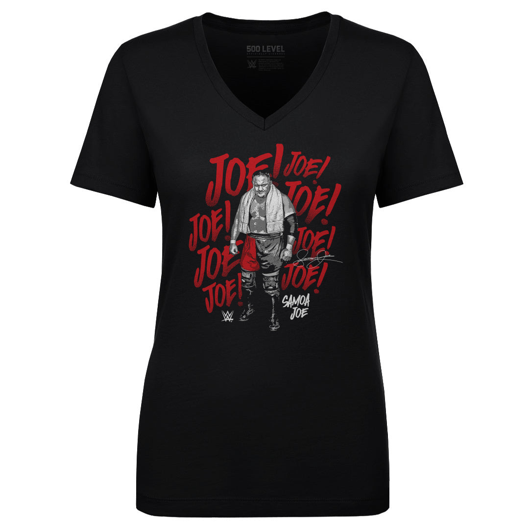 Samoa Joe Women's V-Neck T-Shirt | 500 LEVEL