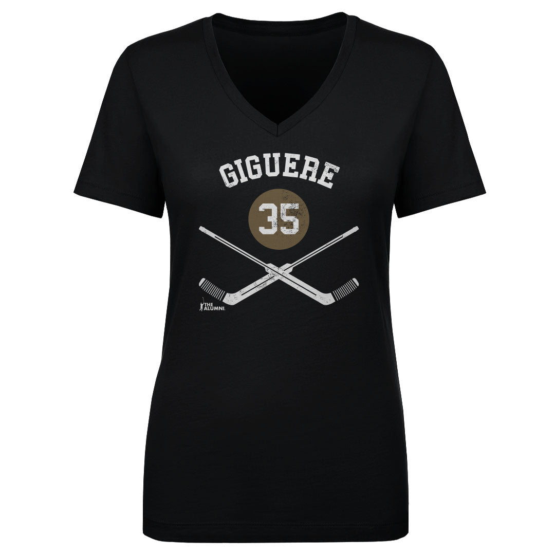 Jean-Sebastien Giguere Women's V-Neck T-Shirt | 500 LEVEL