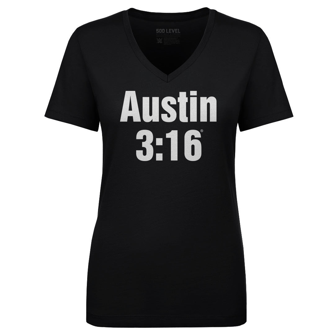 Stone Cold Steve Austin Women's V-Neck T-Shirt | 500 LEVEL