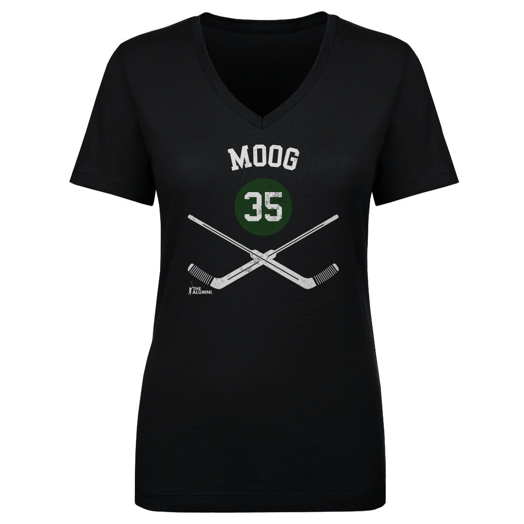 Andy Moog Women's V-Neck T-Shirt | 500 LEVEL