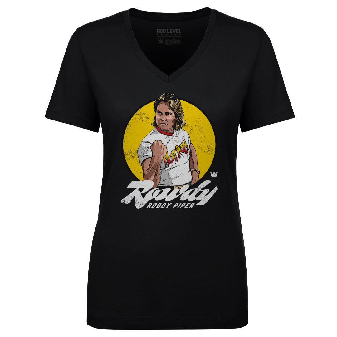 Roddy Piper Women's V-Neck T-Shirt | 500 LEVEL