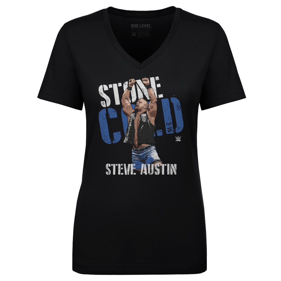 Stone Cold Steve Austin Women's V-Neck T-Shirt | 500 LEVEL
