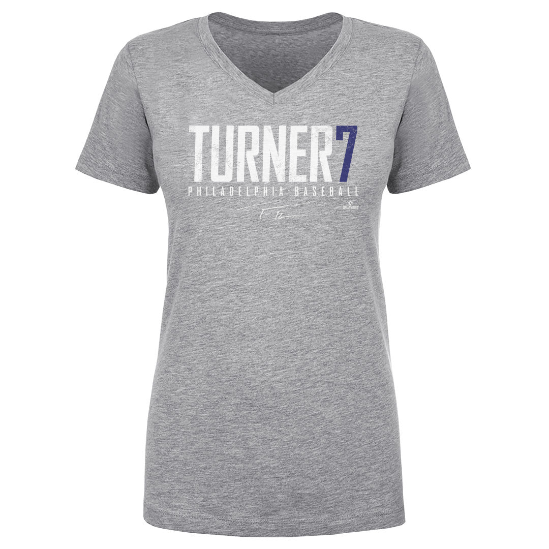 Trea Turner Women's V-Neck T-Shirt | 500 LEVEL