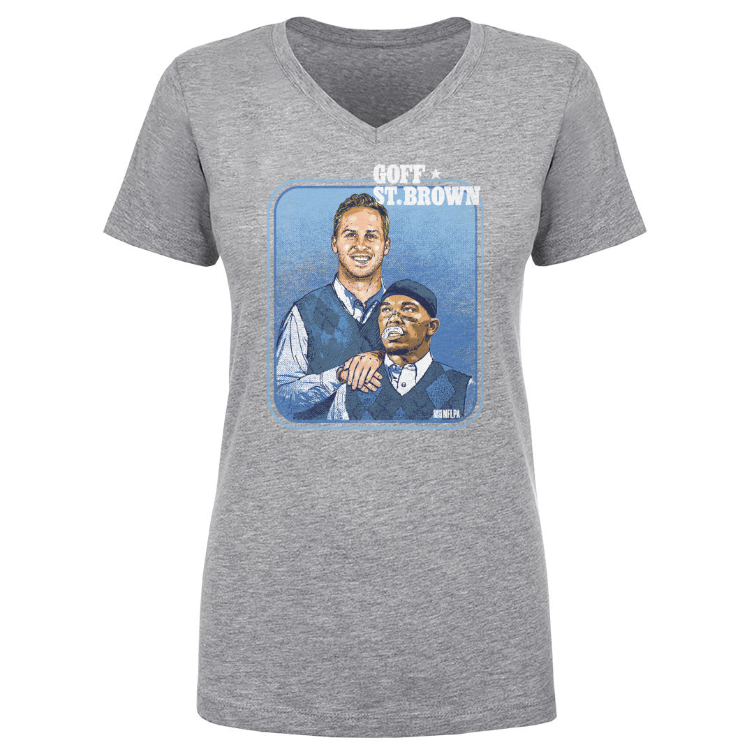 Jared Goff Women's V-Neck T-Shirt | 500 LEVEL