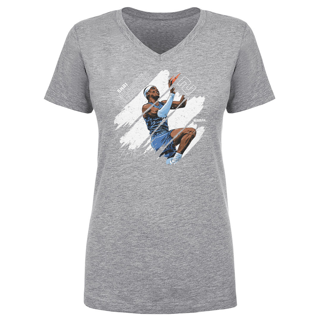 Shai Gilgeous-Alexander Women's V-Neck T-Shirt | 500 LEVEL