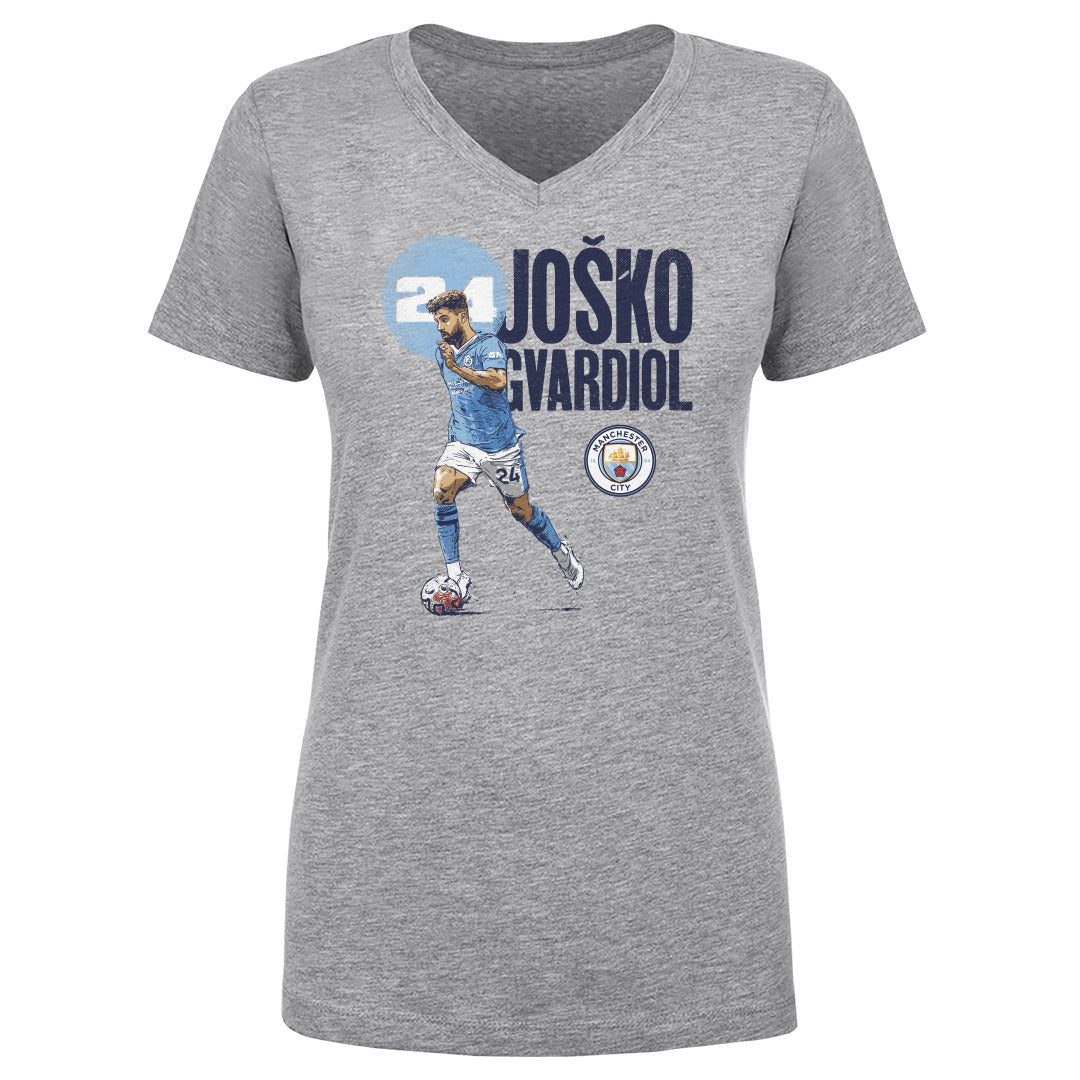 Josko Gvardiol Women's V-Neck T-Shirt | 500 LEVEL