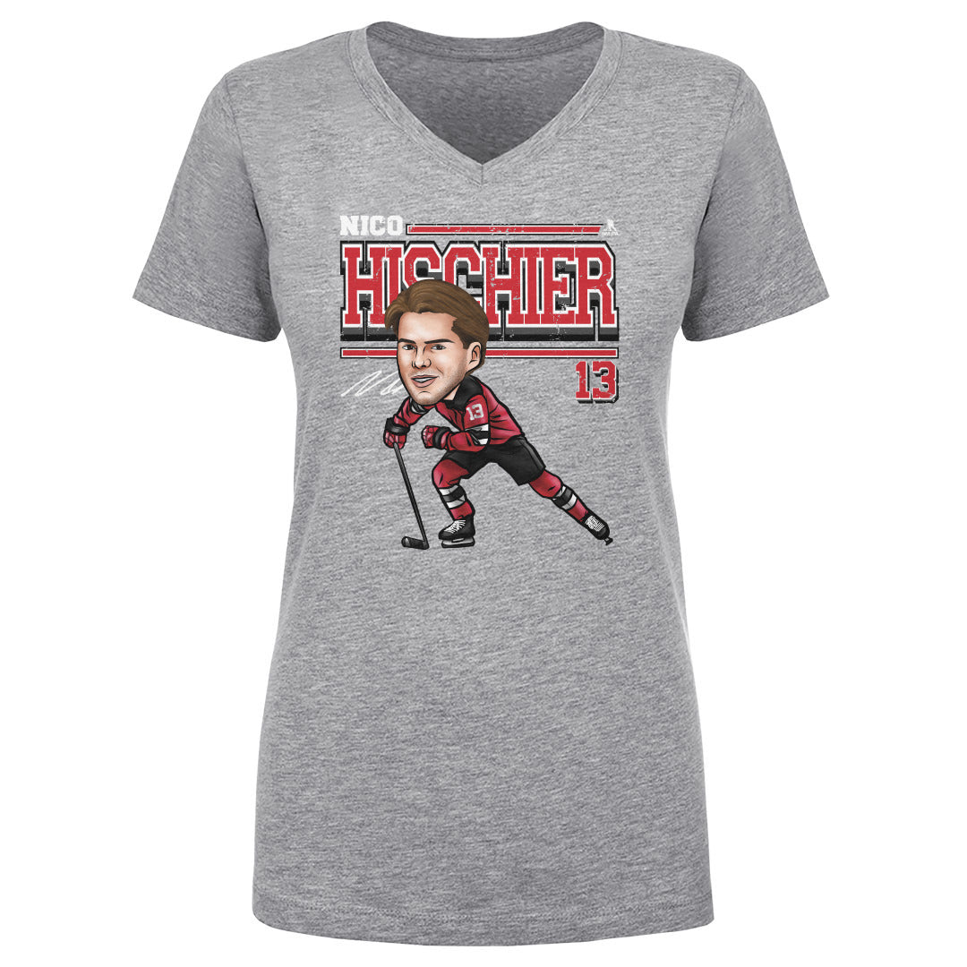 Nico Hischier Women's V-Neck T-Shirt | 500 LEVEL