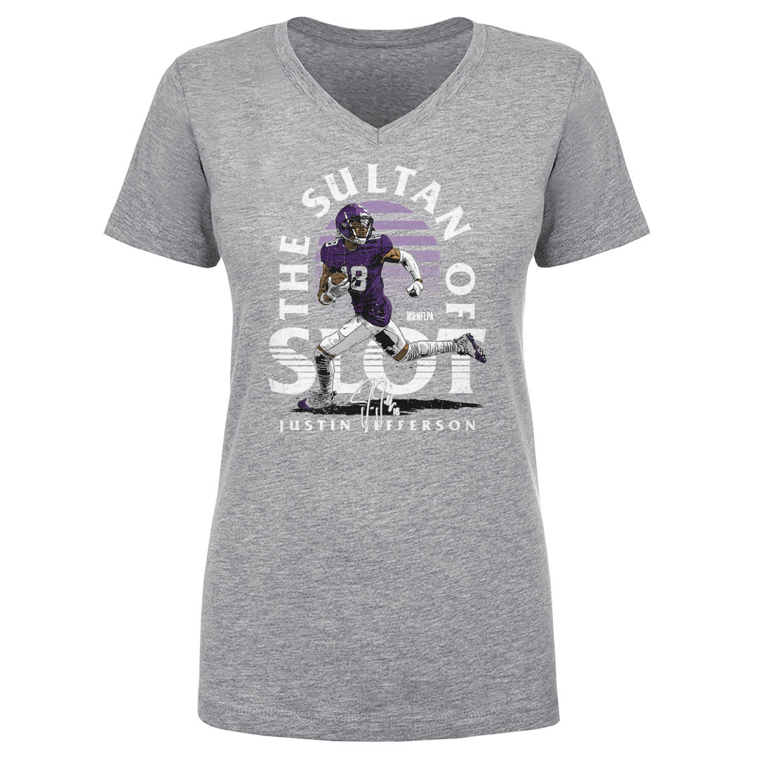Justin Jefferson Women's V-Neck T-Shirt | 500 LEVEL
