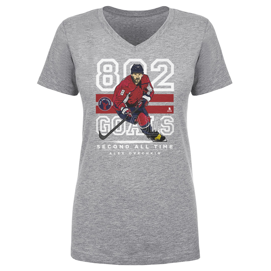 Alex Ovechkin Women's V-Neck T-Shirt | 500 LEVEL