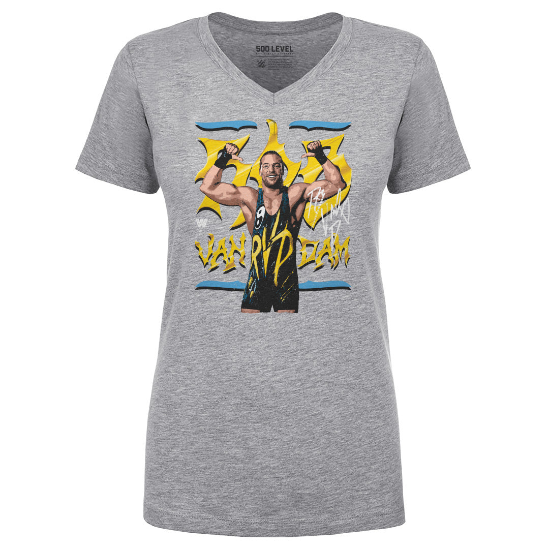 Rob Van Dam Women's V-Neck T-Shirt | 500 LEVEL