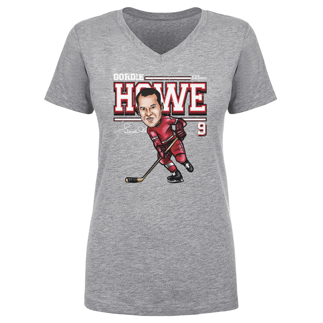 Gordie Howe Women's V-Neck T-Shirt | 500 LEVEL
