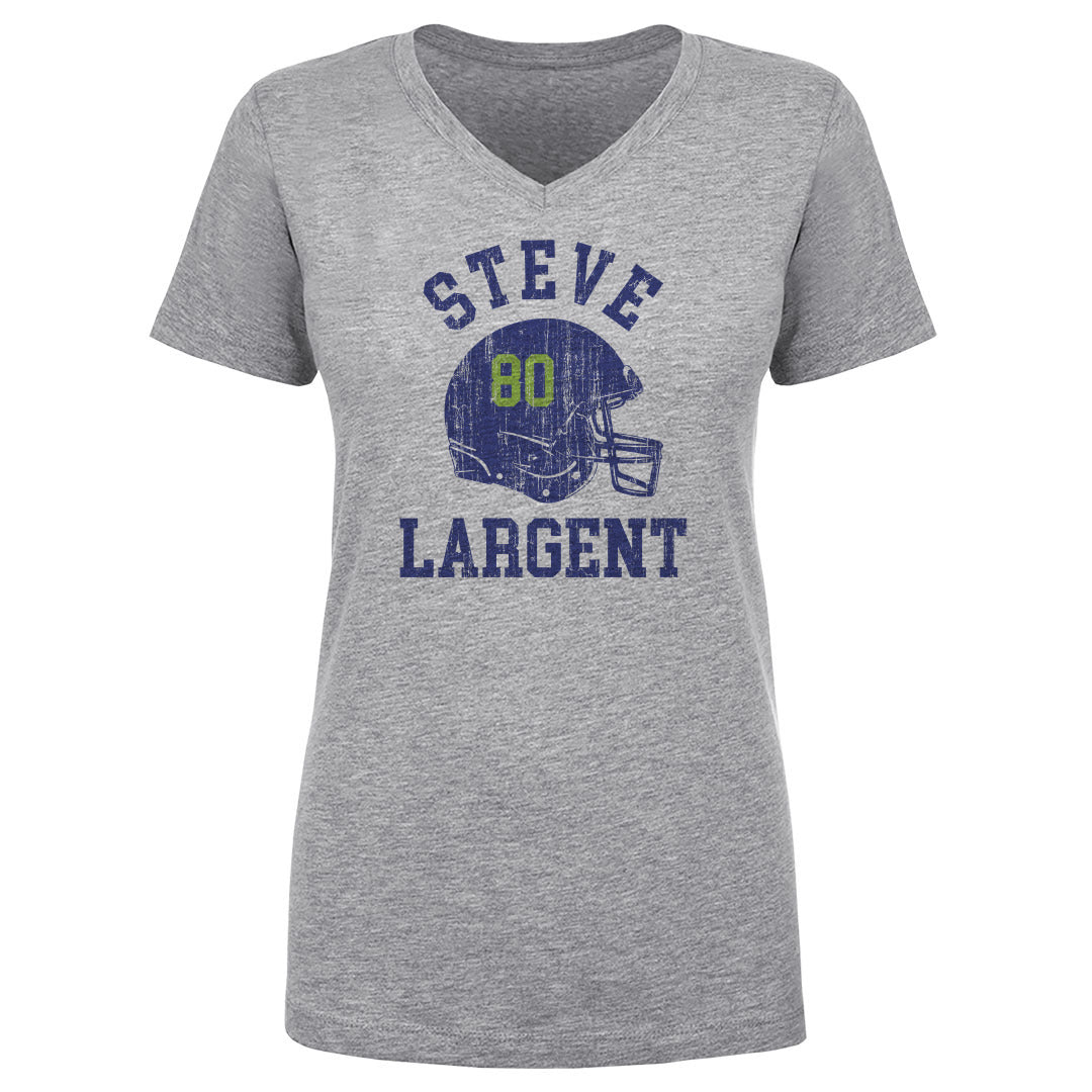 Steve Largent Women's V-Neck T-Shirt | 500 LEVEL