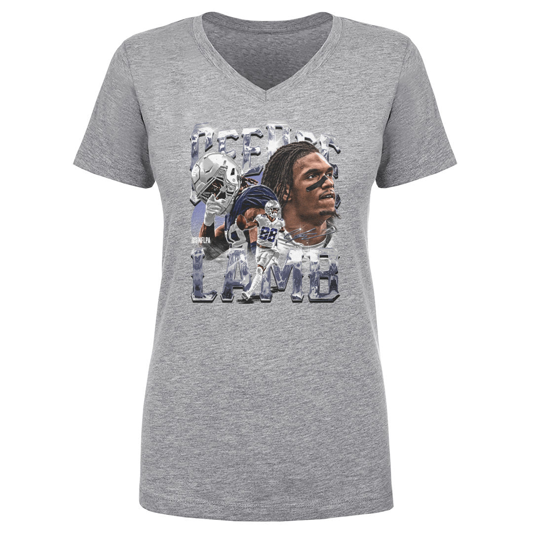 CeeDee Lamb Women's V-Neck T-Shirt | 500 LEVEL