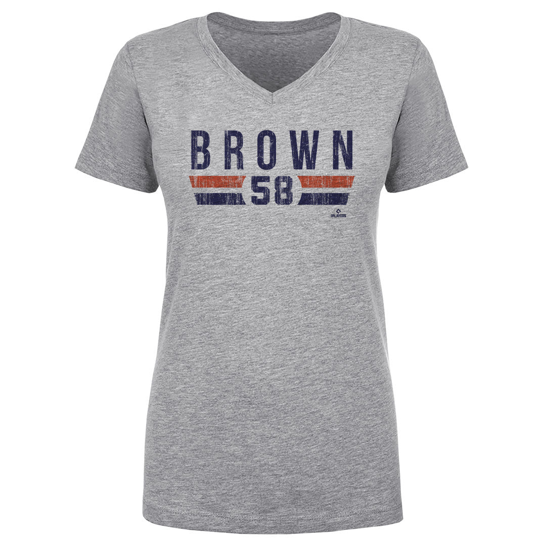 Hunter Brown Women's V-Neck T-Shirt | 500 LEVEL
