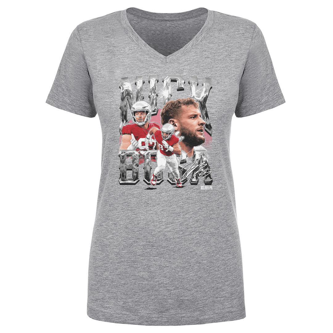 Nick Bosa Women's V-Neck T-Shirt | 500 LEVEL