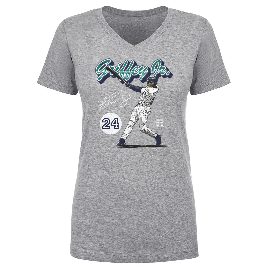 Ken Griffey Jr. Women's V-Neck T-Shirt | 500 LEVEL