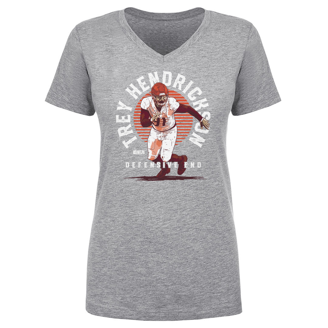 Trey Hendrickson Women's V-Neck T-Shirt | 500 LEVEL
