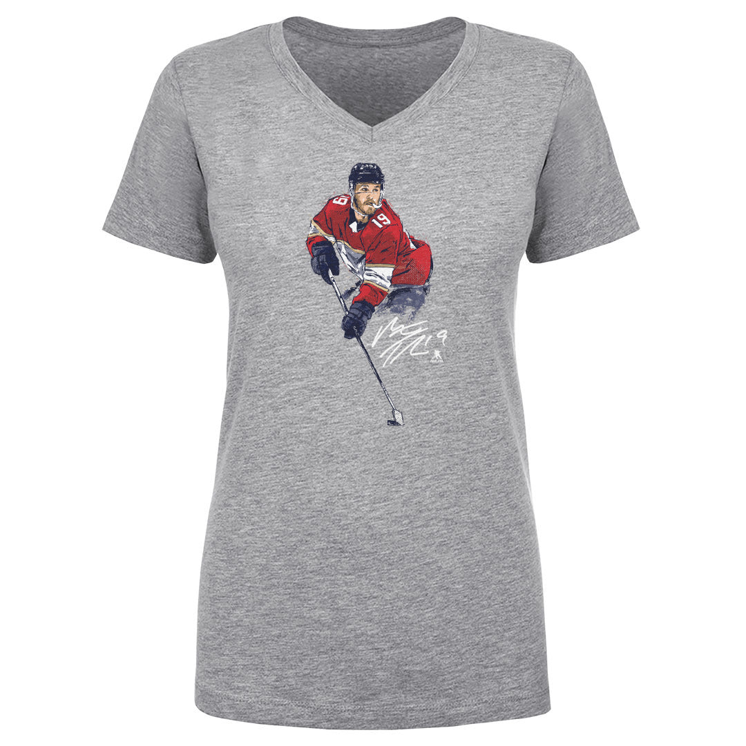 Matthew Tkachuk Women's V-Neck T-Shirt | 500 LEVEL