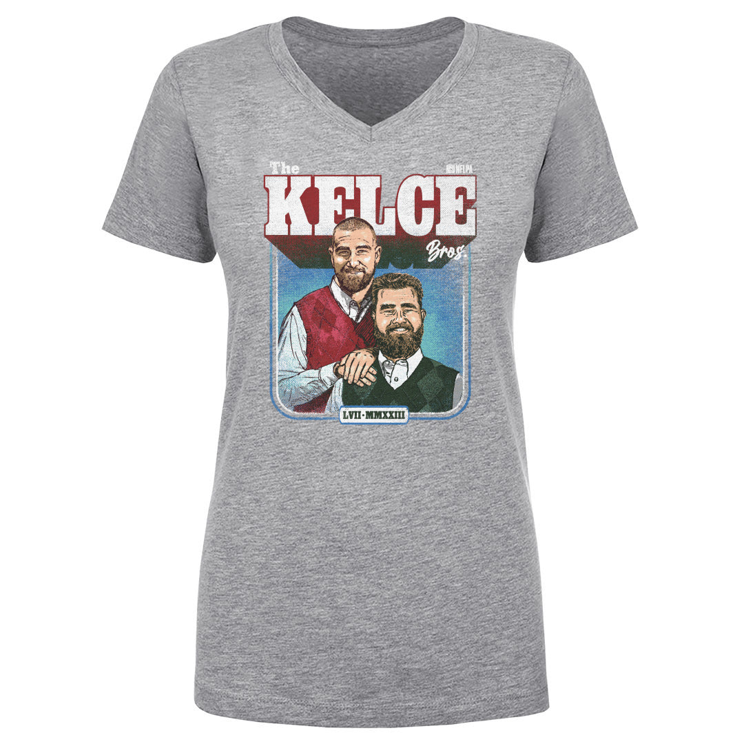 Jason Kelce Women's V-Neck T-Shirt | 500 LEVEL