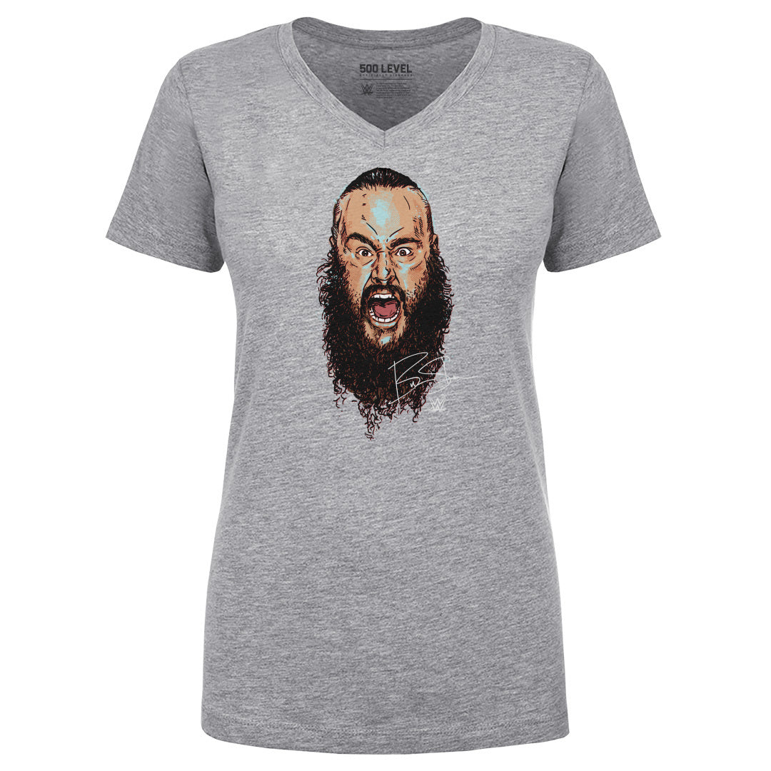 Braun Strowman Women's V-Neck T-Shirt | 500 LEVEL