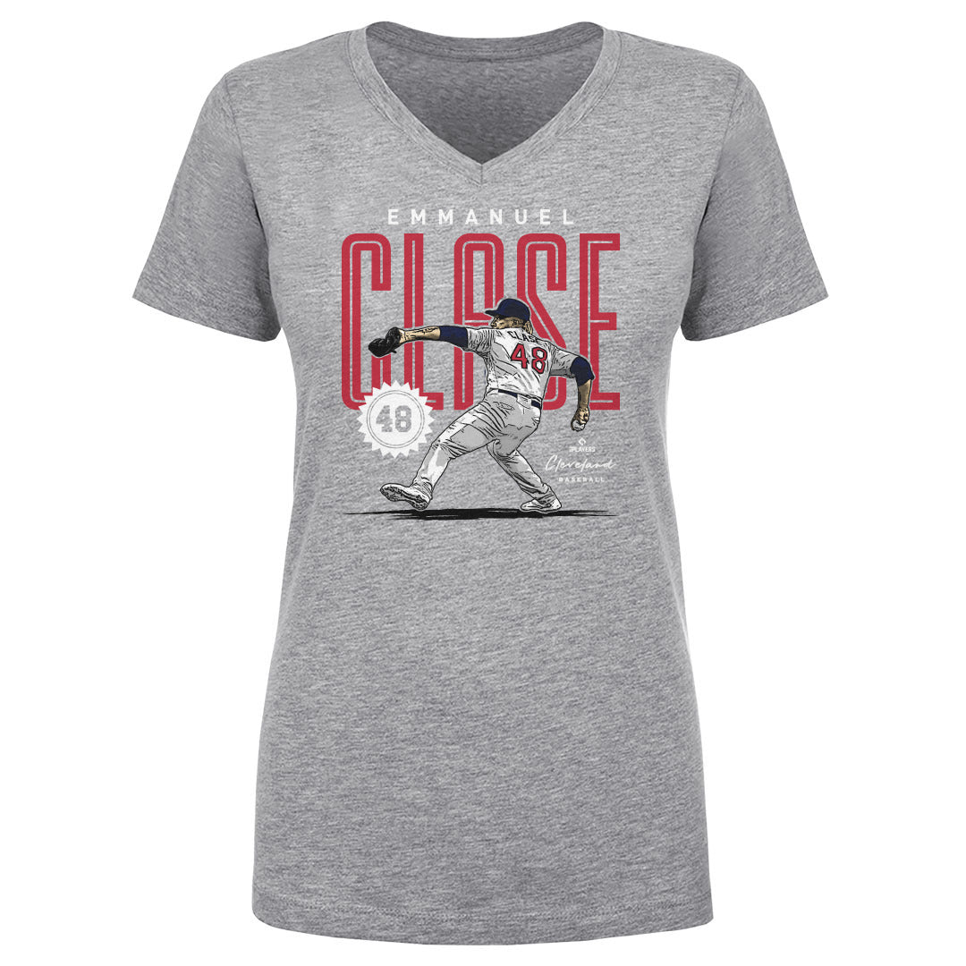 Emmanuel Clase Women's V-Neck T-Shirt | 500 LEVEL