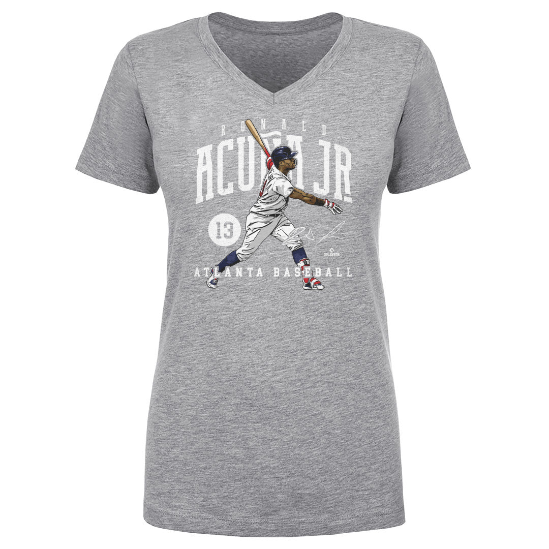 Ronald Acuna Jr. Women's V-Neck T-Shirt | 500 LEVEL