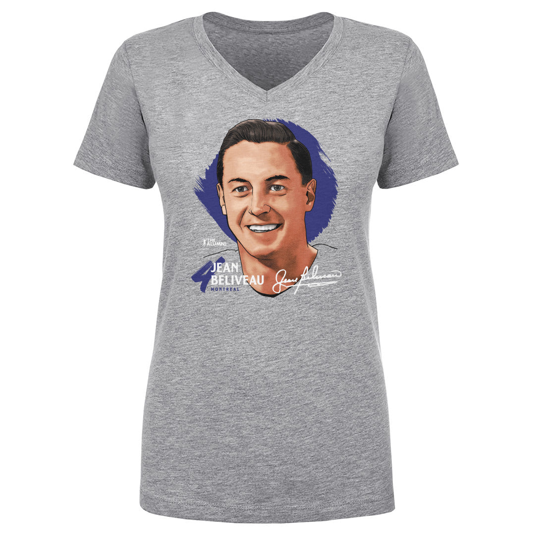 Jean Beliveau Women's V-Neck T-Shirt | 500 LEVEL