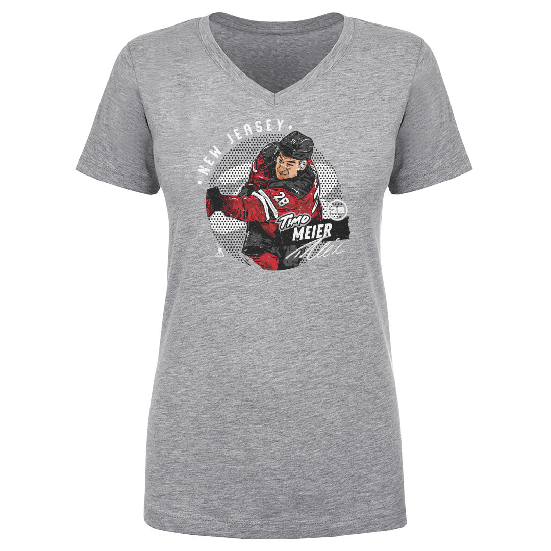 Timo Meier Women's V-Neck T-Shirt | 500 LEVEL