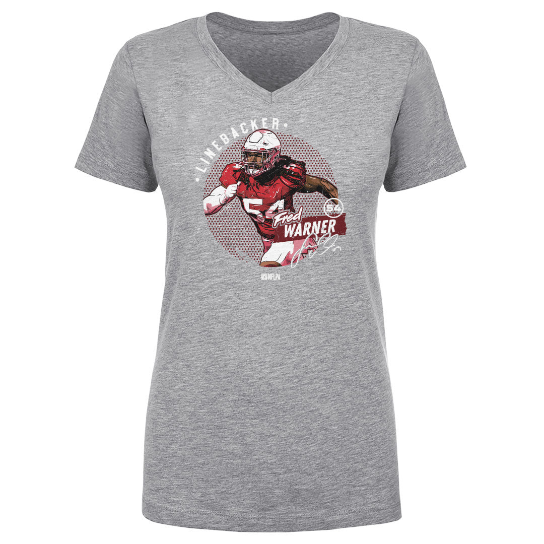 Fred Warner Women's V-Neck T-Shirt | 500 LEVEL