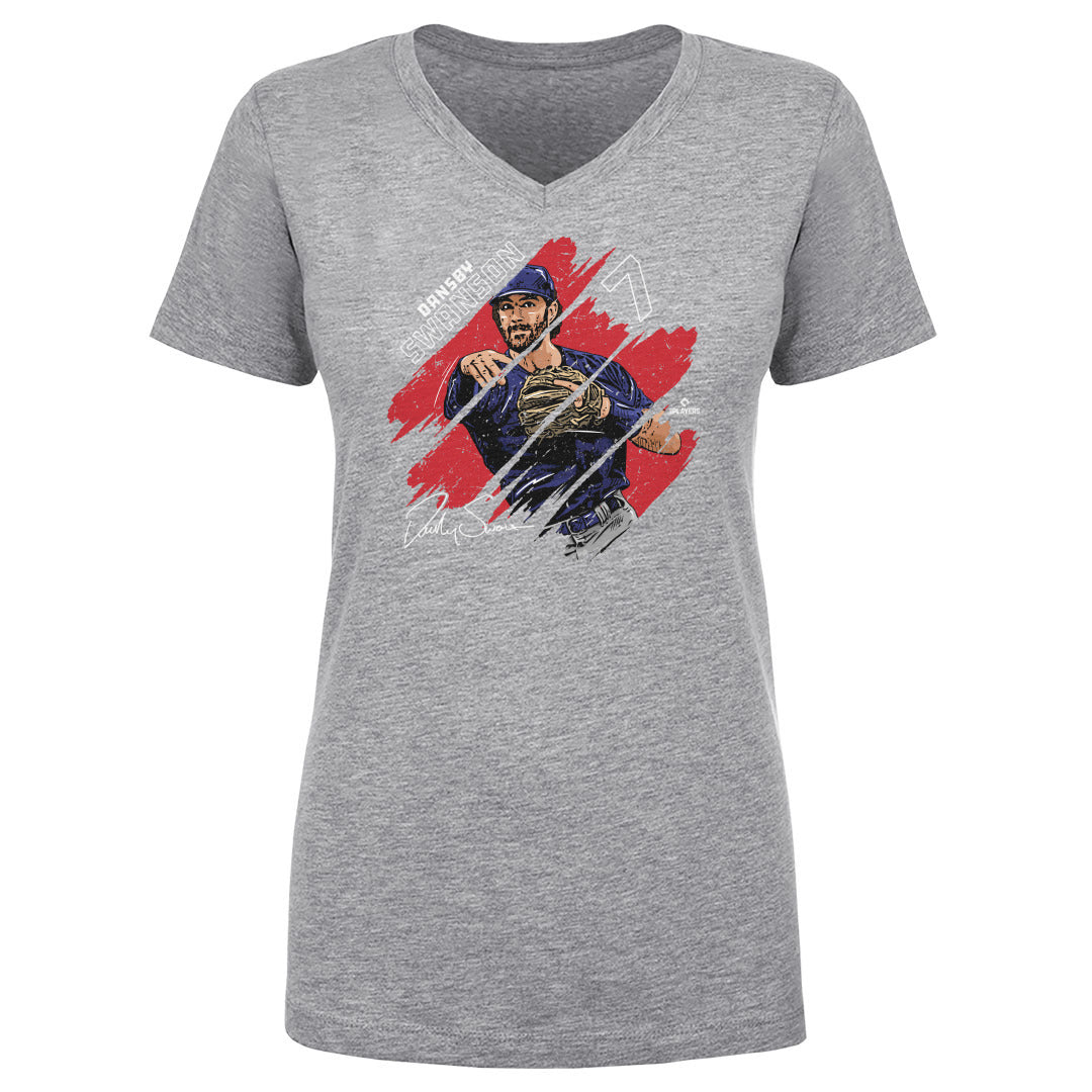 Dansby Swanson Women's V-Neck T-Shirt | 500 LEVEL