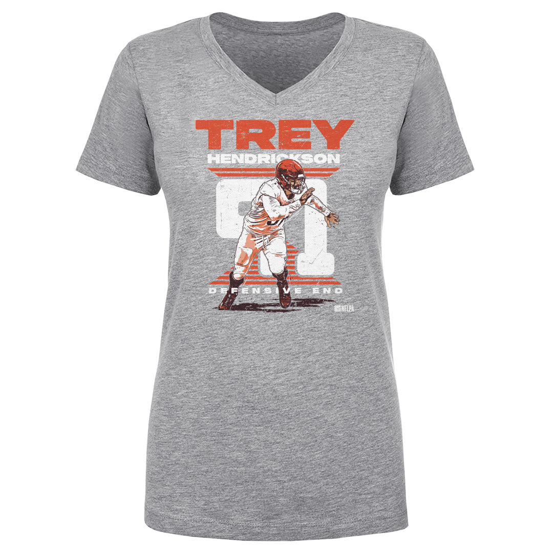 Trey Hendrickson Women's V-Neck T-Shirt | 500 LEVEL