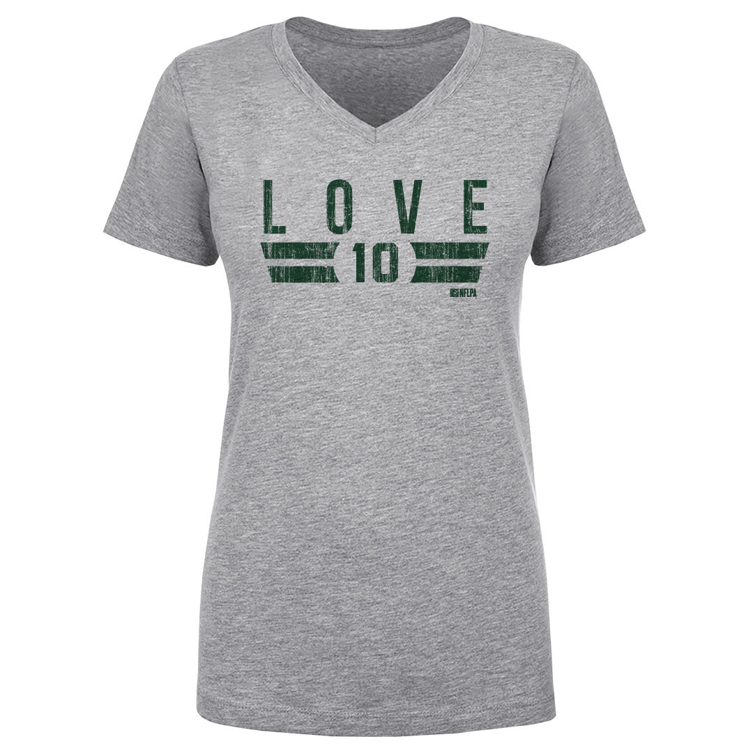 Jordan Love Women's V-Neck T-Shirt | 500 LEVEL
