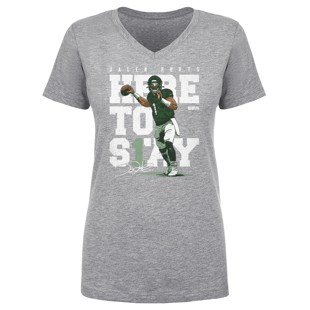 Jalen Hurts Women's V-Neck T-Shirt | 500 LEVEL