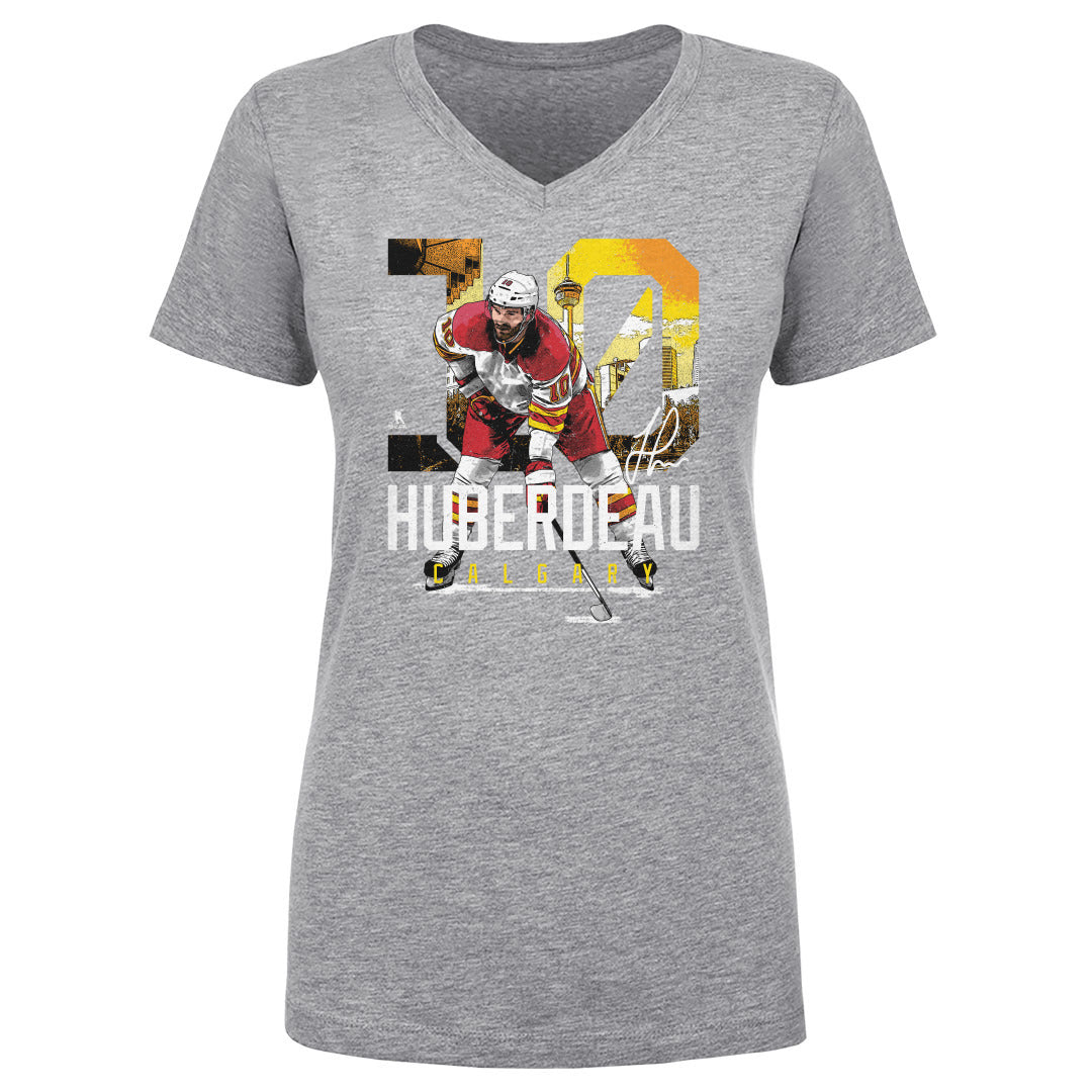 Jonathan Huberdeau Women's V-Neck T-Shirt | 500 LEVEL