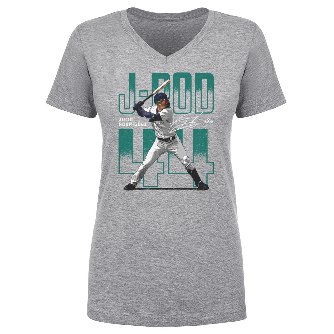 Julio Rodriguez Women's V-Neck T-Shirt | 500 LEVEL