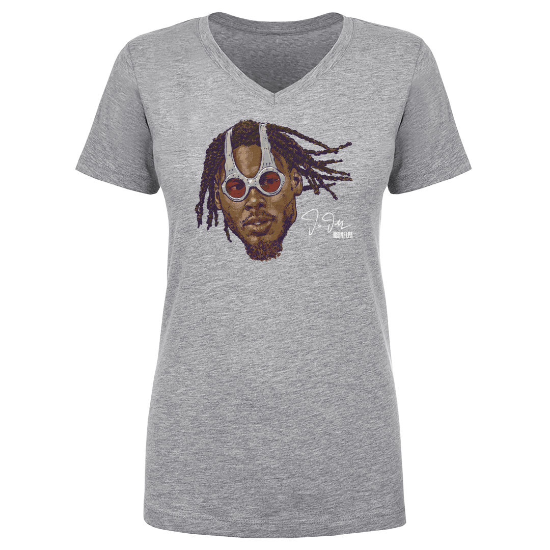 Justin Jefferson Women's V-Neck T-Shirt | 500 LEVEL