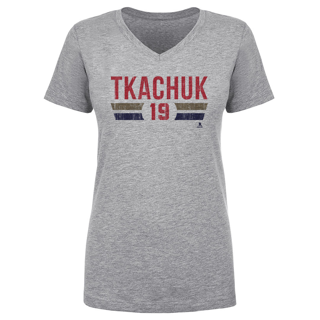 Matthew Tkachuk Women's V-Neck T-Shirt | 500 LEVEL