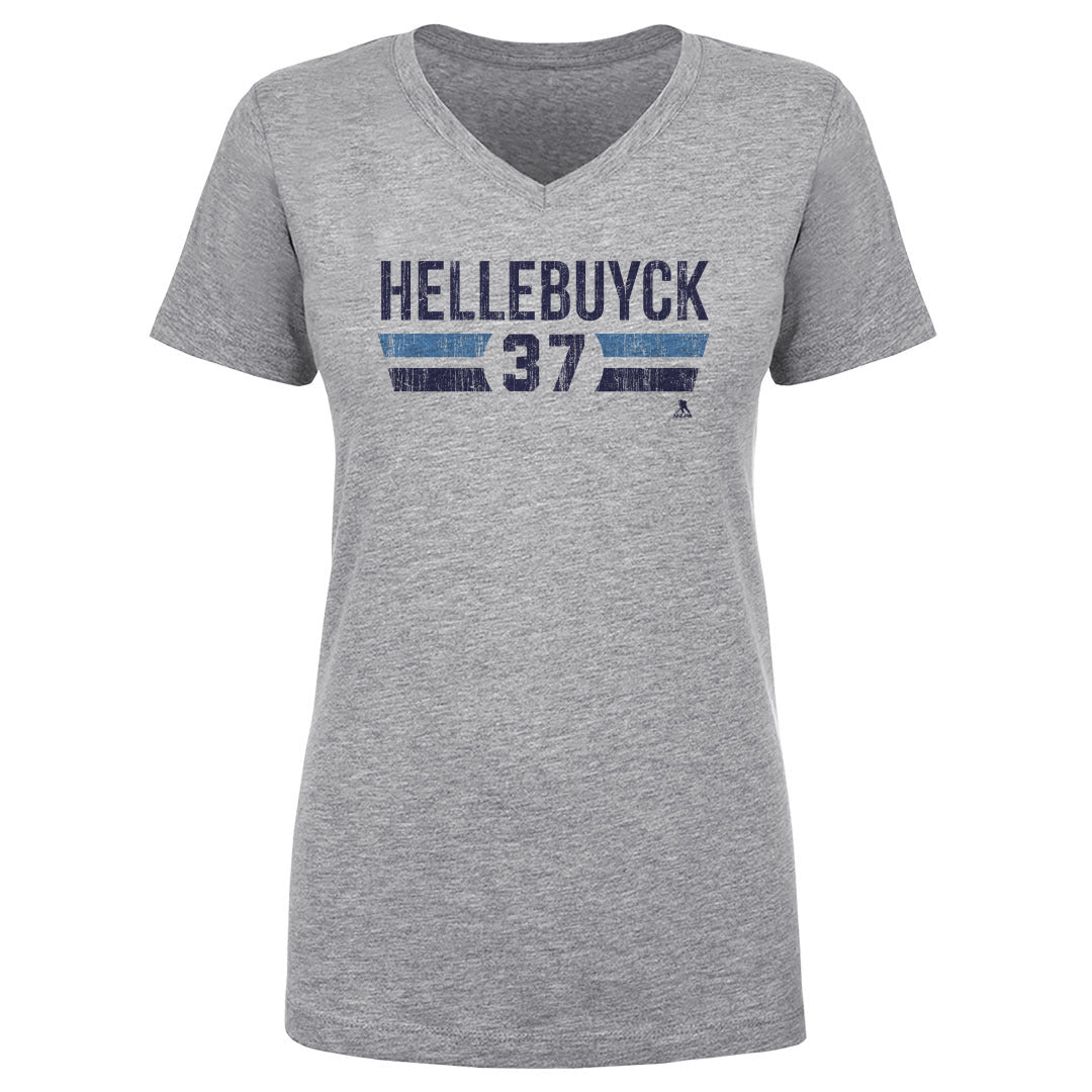 Connor Hellebuyck Women's V-Neck T-Shirt | 500 LEVEL