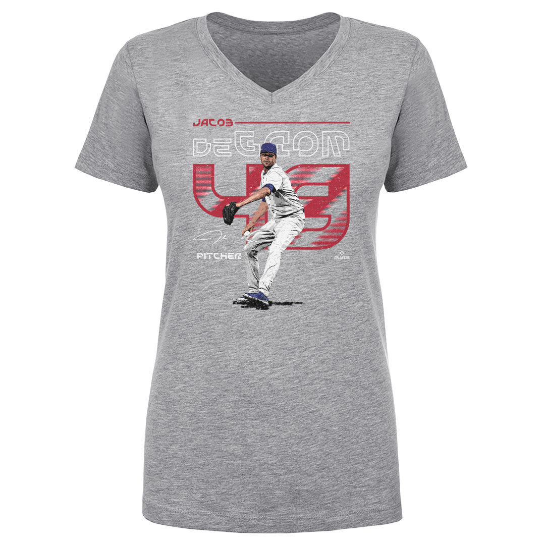 Jacob deGrom Women's V-Neck T-Shirt | 500 LEVEL