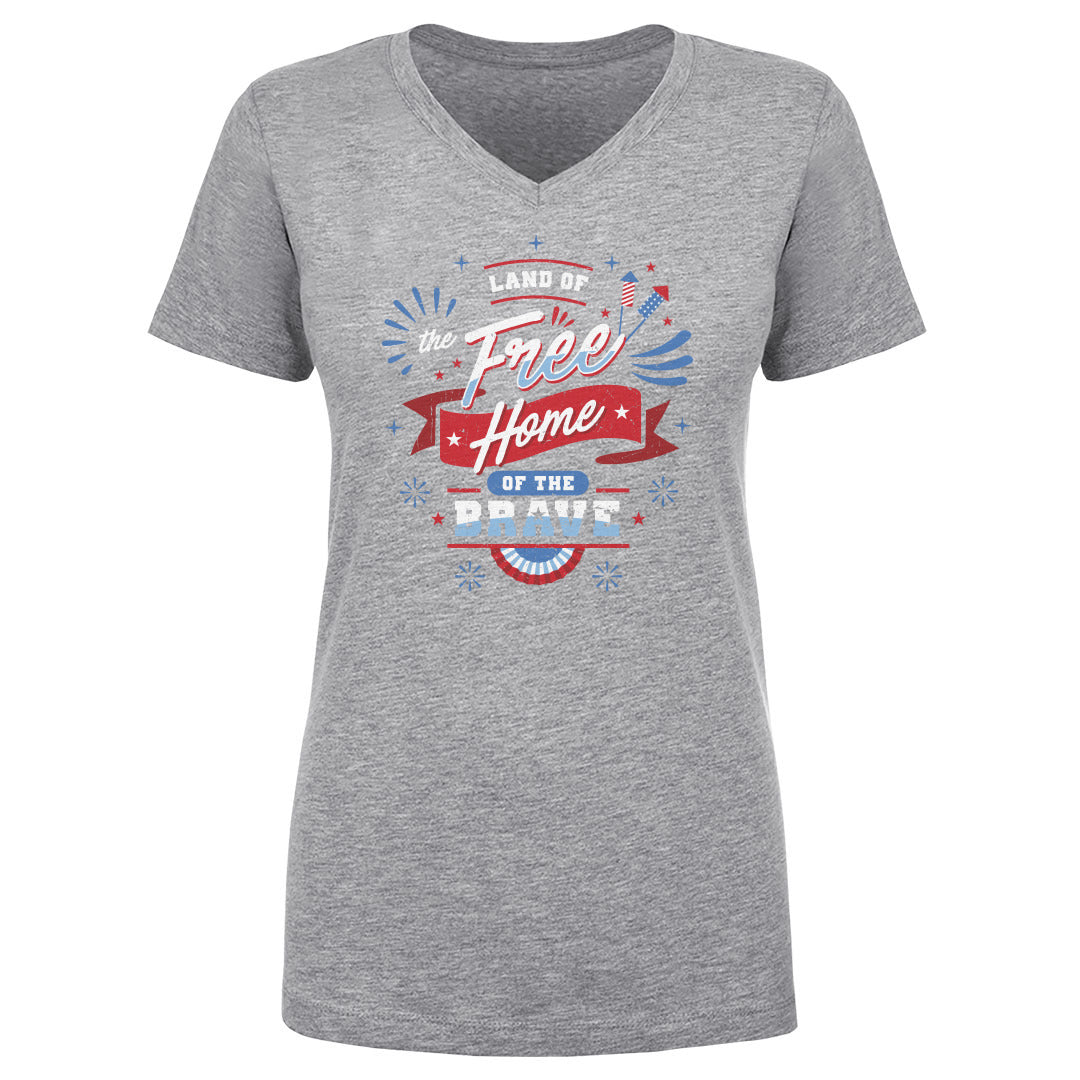 USA Women's V-Neck T-Shirt | 500 LEVEL