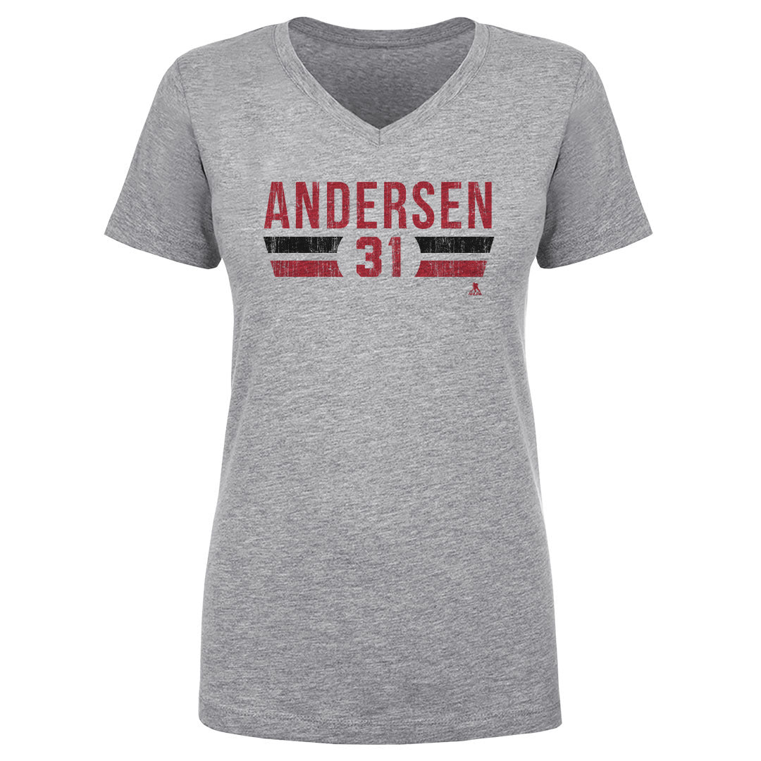 Frederik Andersen Women's V-Neck T-Shirt | 500 LEVEL