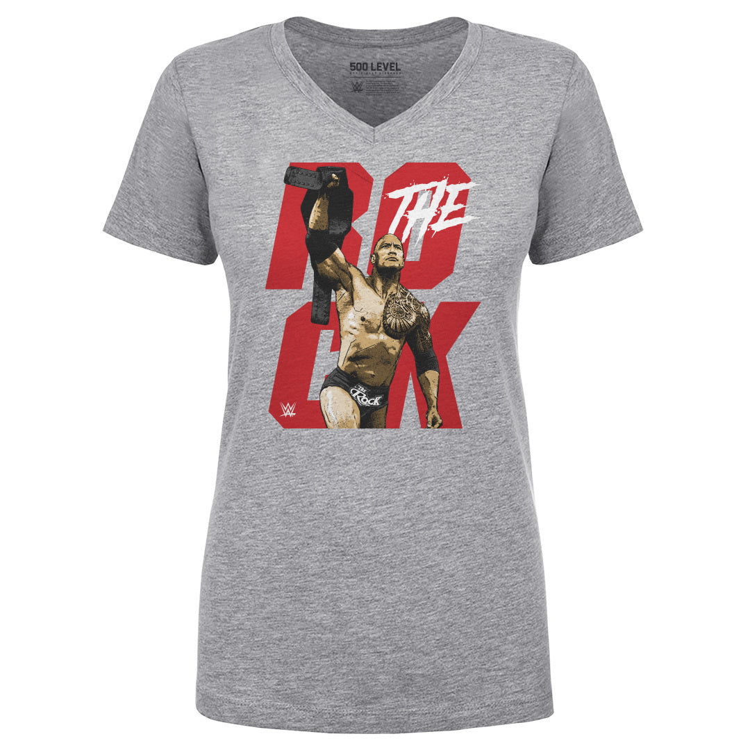 The Rock Women's V-Neck T-Shirt | 500 LEVEL