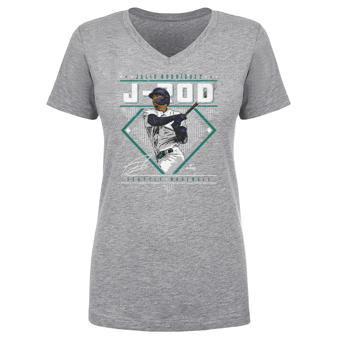 Julio Rodriguez Women's V-Neck T-Shirt | 500 LEVEL